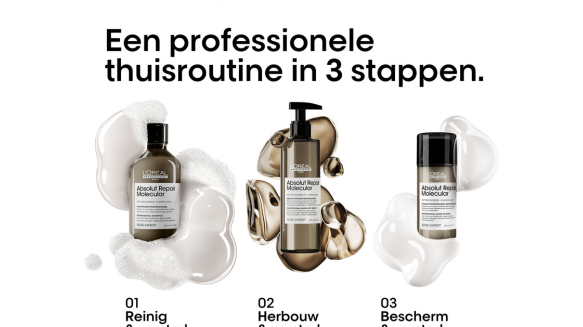 Ontdek de magie van L'Oréal Professionnel Absolut Repair Molecular