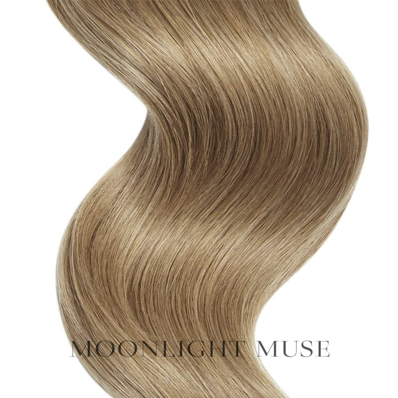 Moonlight Muse, Virgin hair, V-tip hair 1 g per strand. Col Blond violet #18A