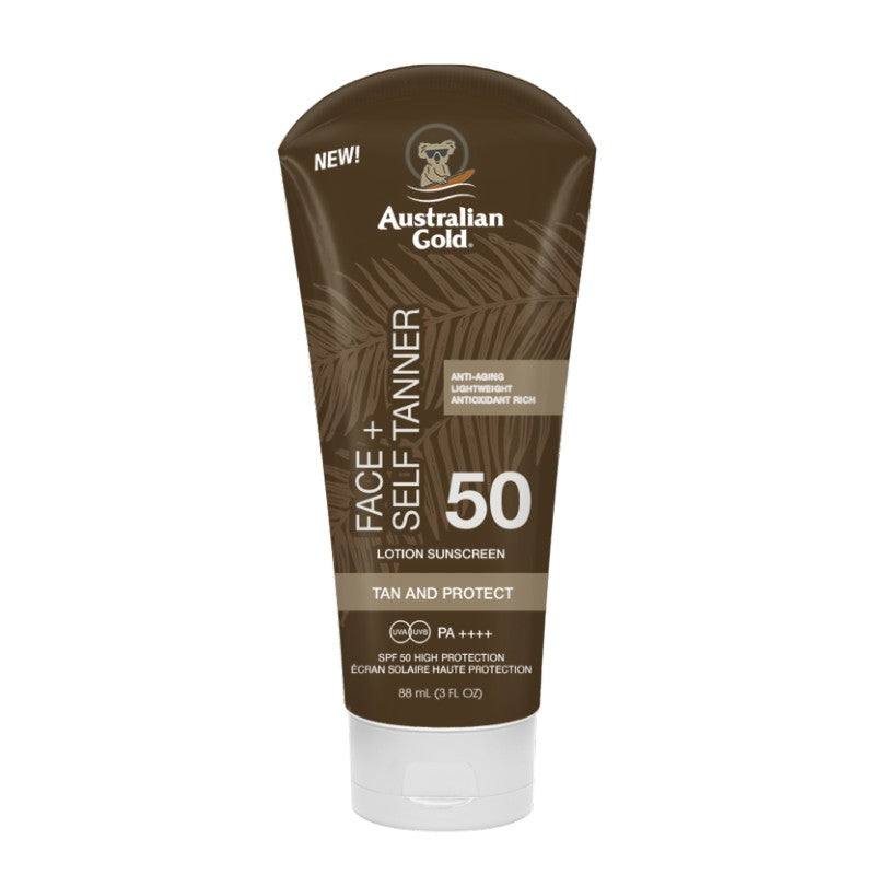 Australian Gold SPF 50 Face + Self Tanner