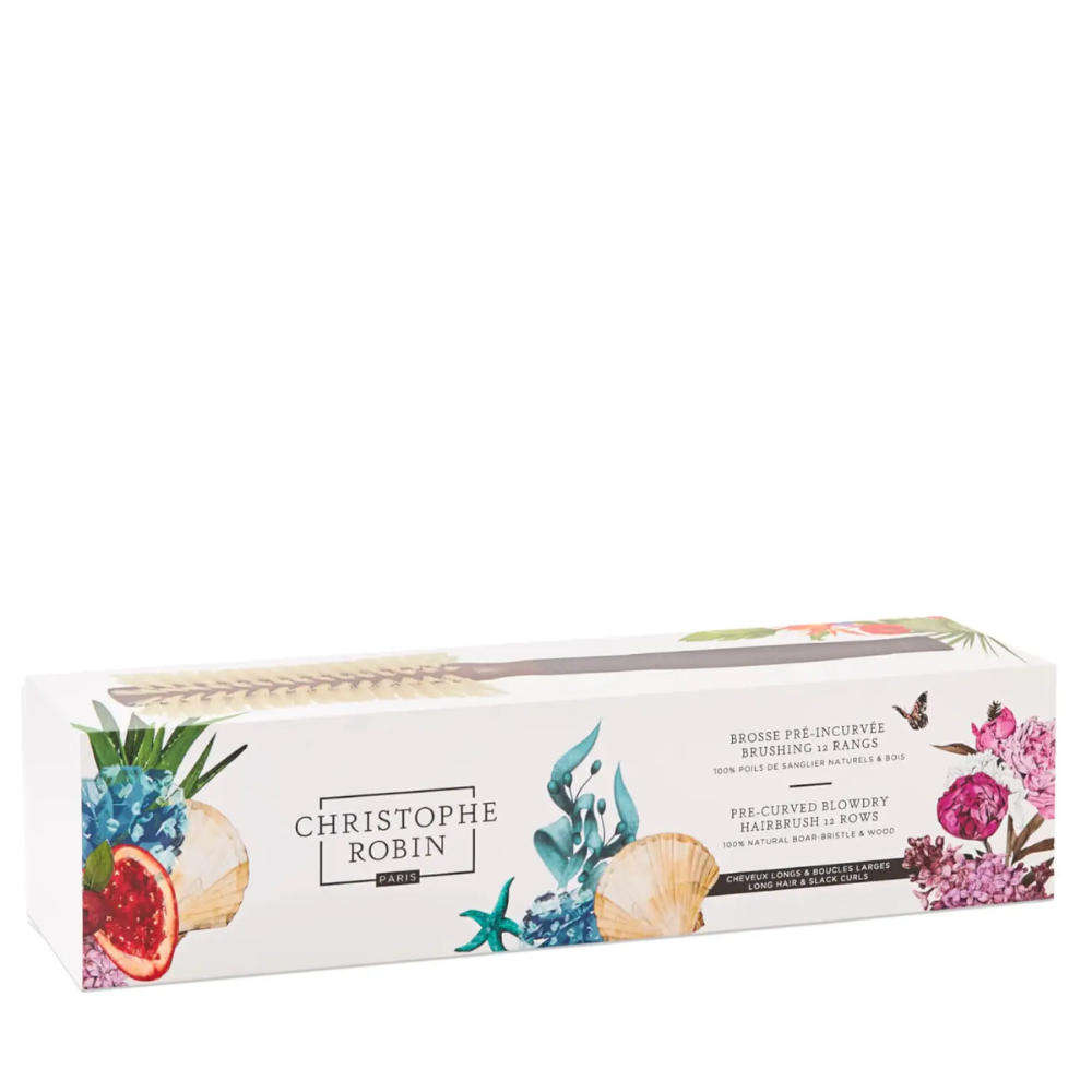 Christophe Robin Pre-Curved Blowdry Hairbrush 12 rows