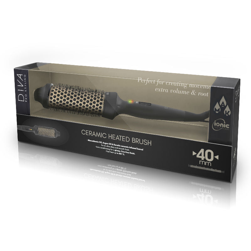 Diva Pro Ceramic Hot Brush (40mm)