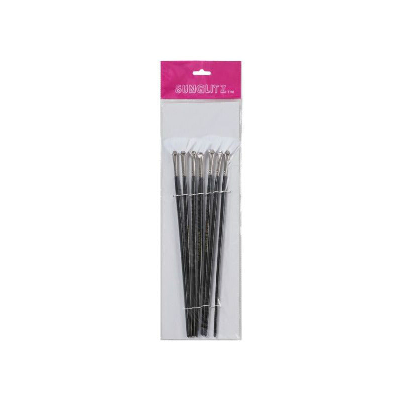 Sunglitz Artist Fan Brushes Set of 7