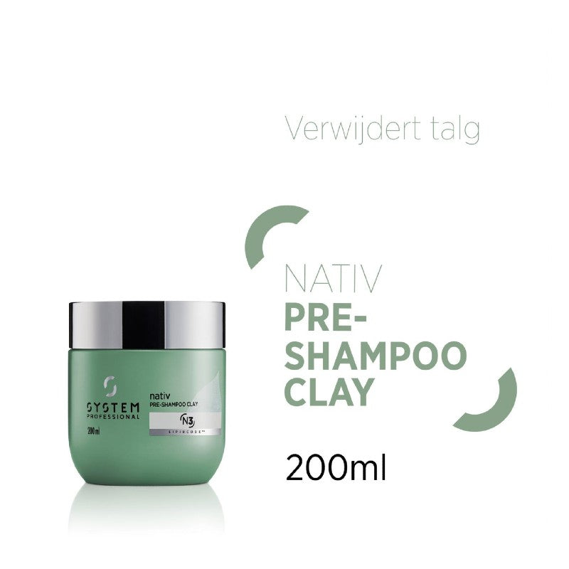 System Professional Nativ Pre-Shampoo Clay 200 ml uitleg