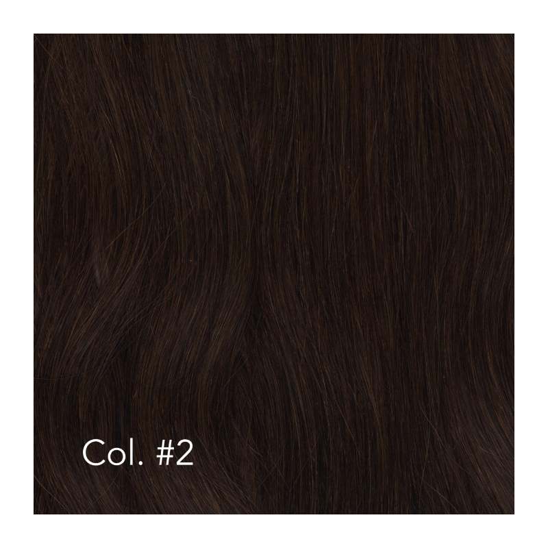 Moonlight Muse Virgin hair 55cm V-tip hair Dark brown cold kleur #2
