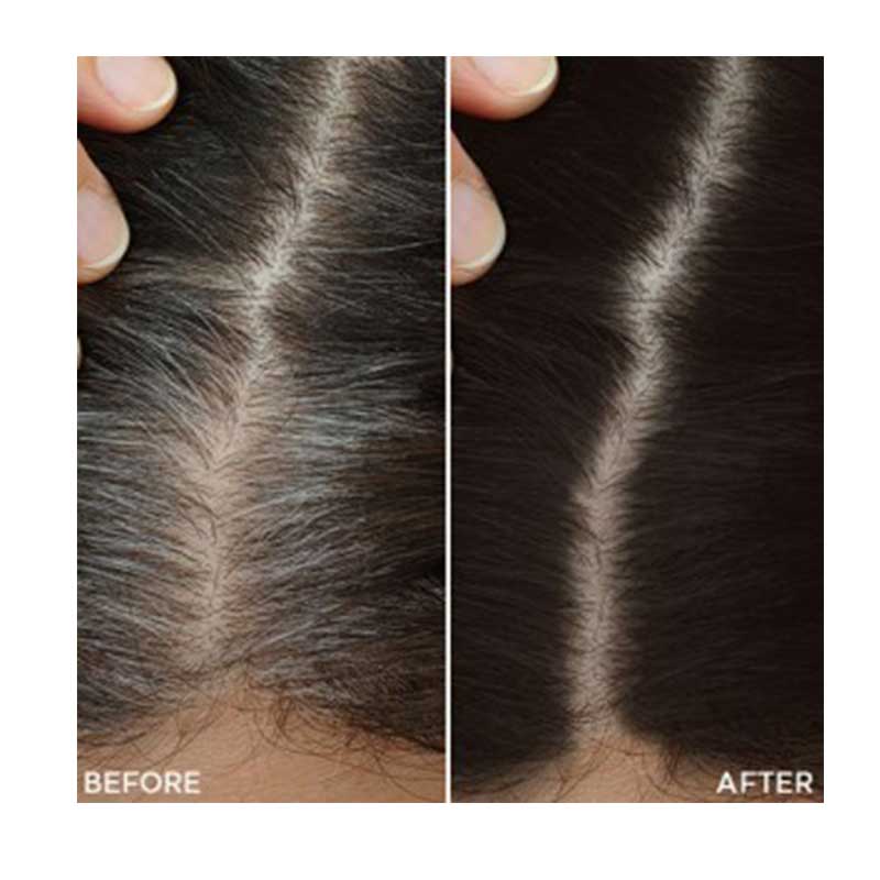 Toppik Colored Hair Spray Voor en Na