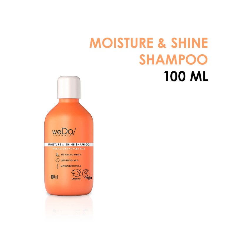 WeDo Moisture and Shine Shampoo 100 ml normaal en beschadigd haar