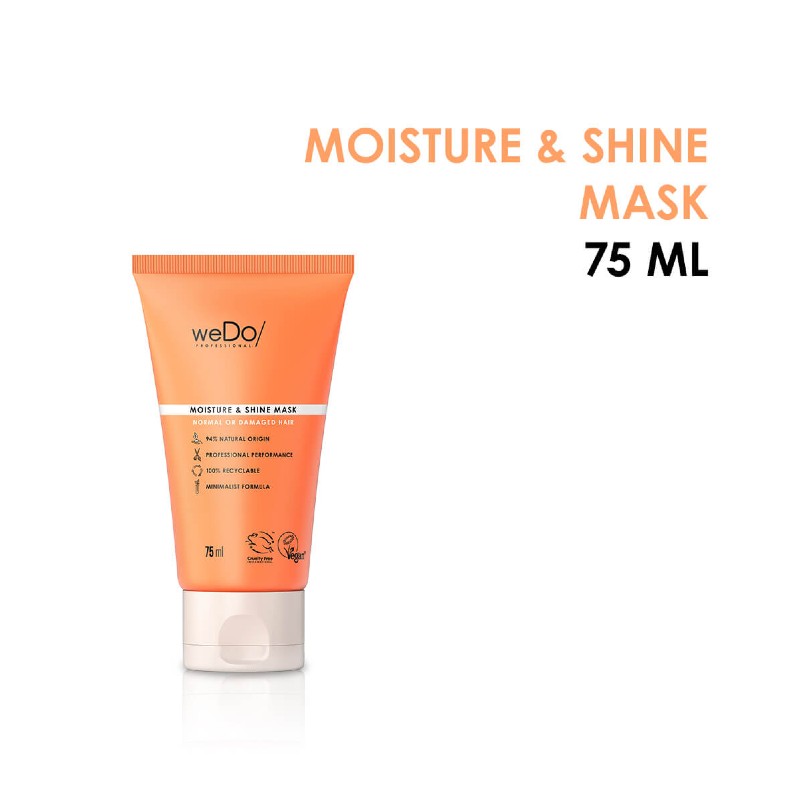 WeDo Moisturise and shine mask 75 ml normaal en beschadigd haar 