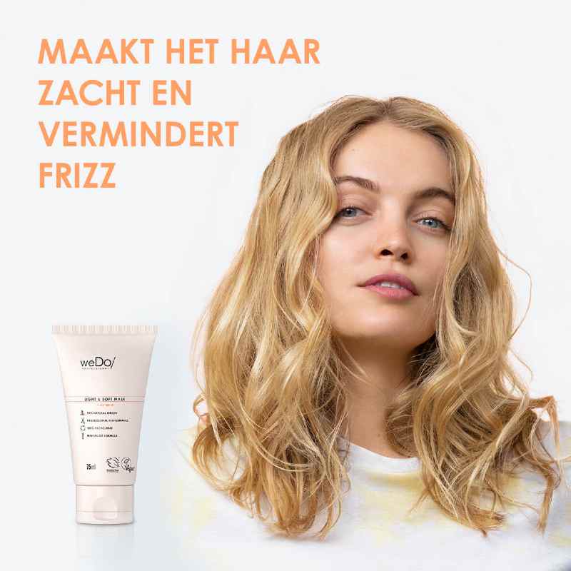 weDo Professional Light Soft Mask 75ml voor zacht haar 