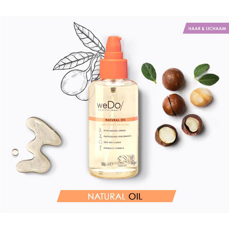 weDo Professional Natural Oil 100ml geur ingredienten en textuur 
