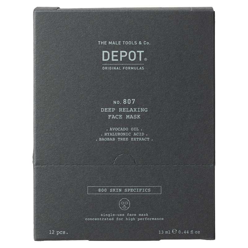Masca Pentru Ten Depot 800 Skin Specifics No.807 Deep Relaxing, 12x13ml