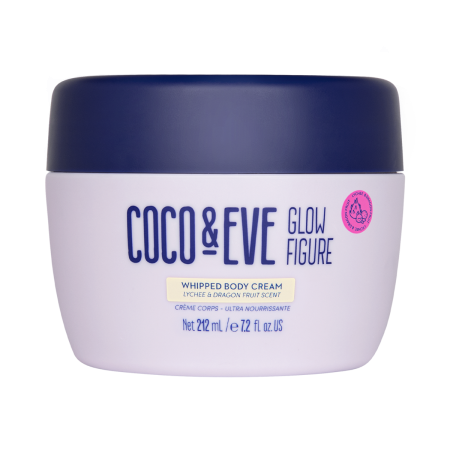 Coco & Eve Glow Figure Whipped Body Cream: Lychee & Dragon Fruit Scent