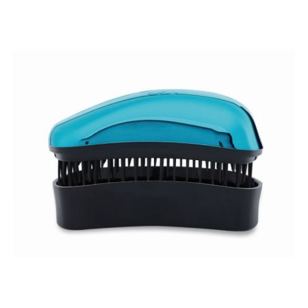 DESSATA BRIGHT Gift set turquoise detangling hairbrush. Original size + Mini size with travel cover.