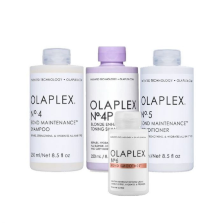 Deze set van Olaplex is speciaal voor blond haar en bevat de No. 4p zilvershampoo