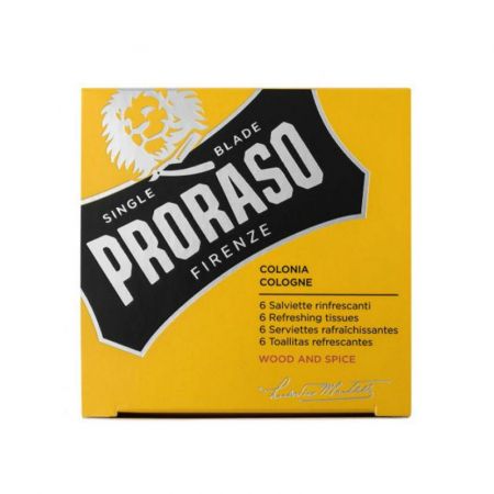 Proraso Cologne Refreshing Tissues Wood And Spice 
