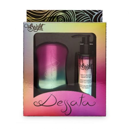 DESSATA BRIGHT Gift set Cosmo Maxi size hairbrush + Bright hair conditioning cream 150 ml.
