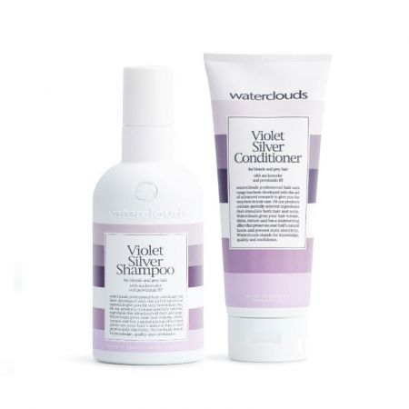 Waterclouds Violet Silver Duo