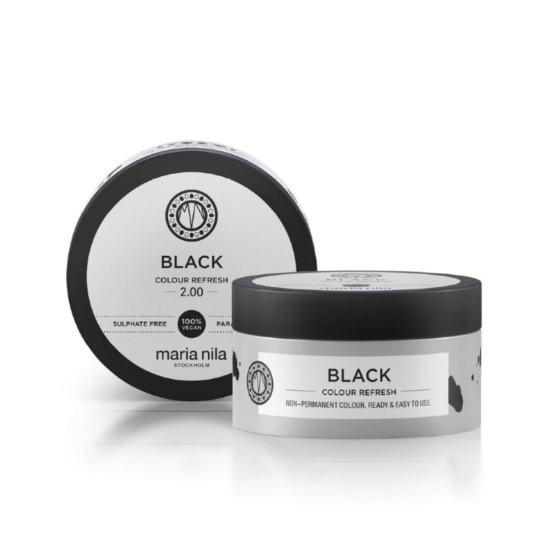 Maria Nila - Black Color Refresh Mask - Gentle nourishing mask without permanent color pigments