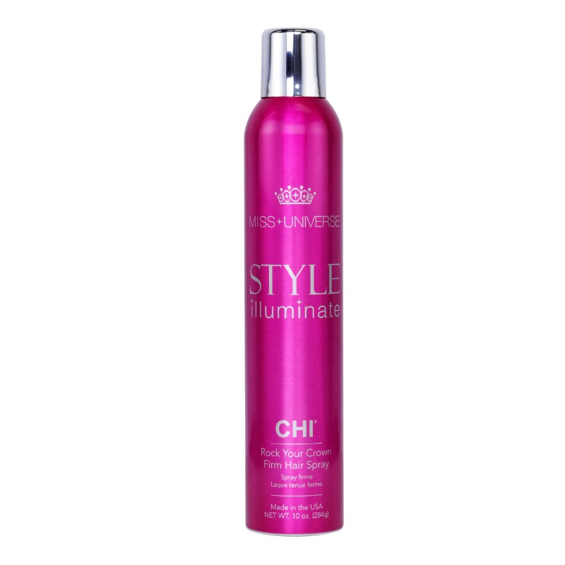 CHI Miss Universe Style Illuminate Rock Your Crown Firm Hold Hairspray - 284 ml