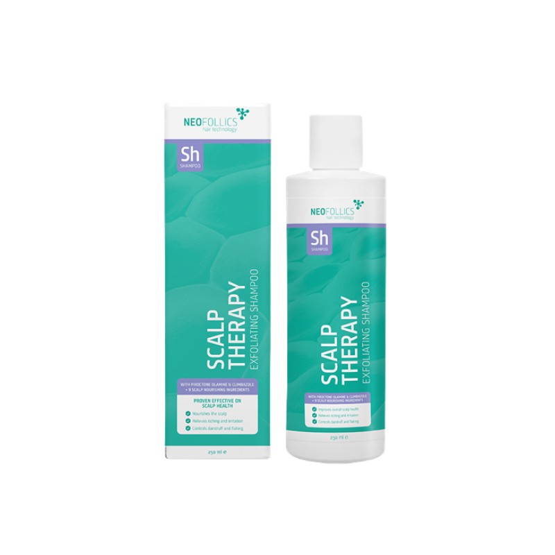 Neofollics Scalp Therapy Exfoliating Shampoo 250 ml - Anti-roos vrouwen - Voor Hoofdhuid met roos
