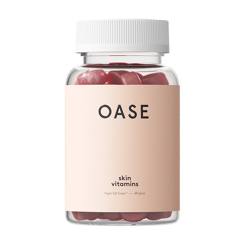 OASE Skin Vitamins Soft Gums™ – Alle essentiële voedingsstoffen voor een gezonde, strakke en stralende huid – Vegan Collageen Booster – 20 actieve ingrediënten – met Co-enzym Q10,