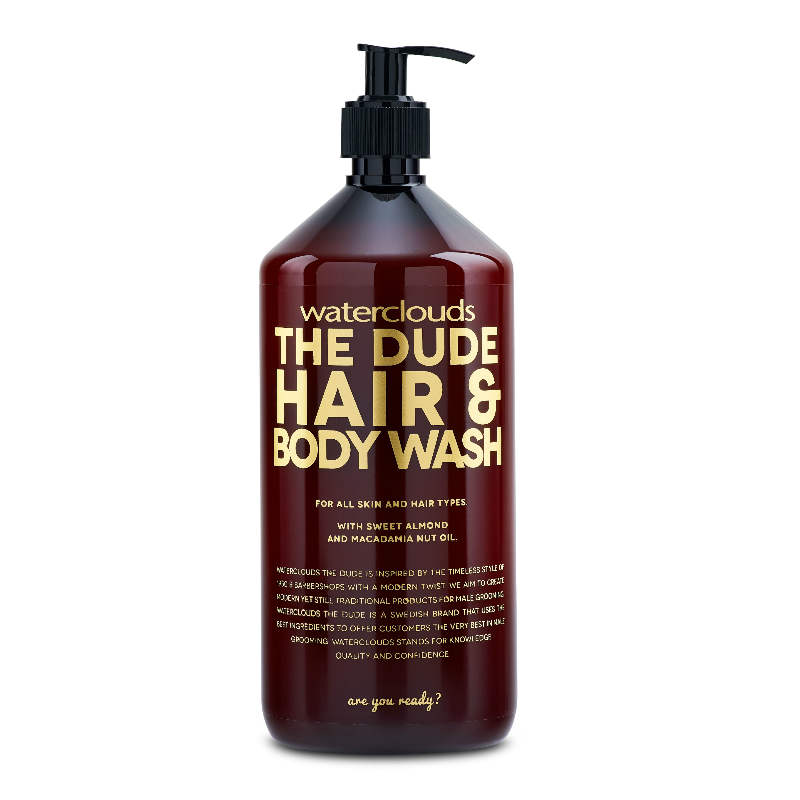 Waterclouds The Dude Hair & Body Wash -1000ml -  vrouwen - Voor