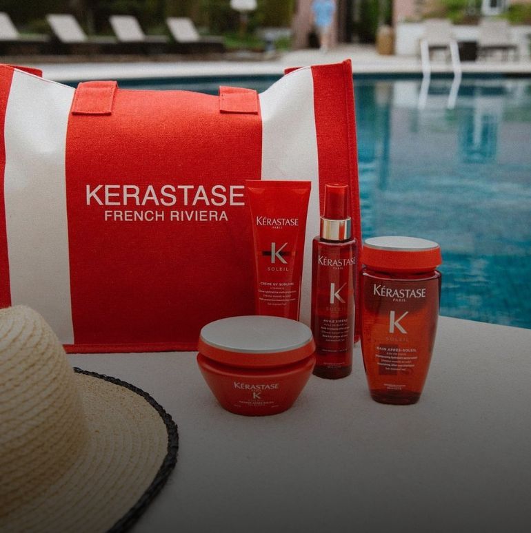 Gratis Kérastase travel size pouch bij aankoop van 3 producten!